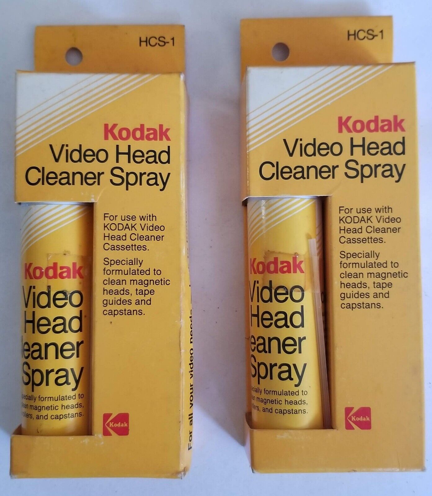 Kodak Video (&audio) Head Cleaner Spray Magnetic Heads, Tape Guides, Capstan New