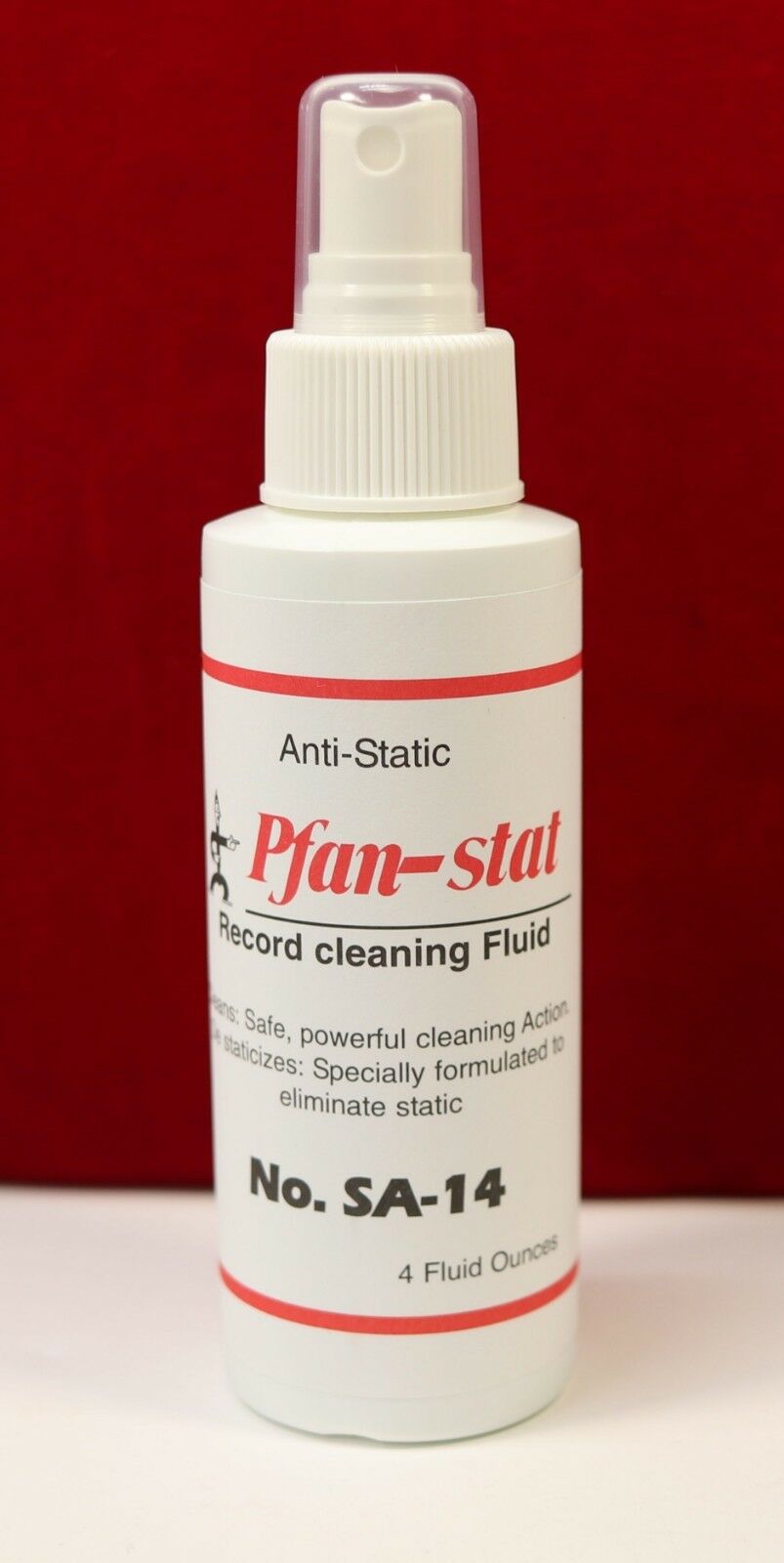 Pfan-stat Pfanstiehl Record Cleaning Fluid Anti-static Lp Vinyl Spray Cleaner